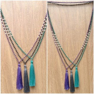 fashion necklace women accessories tassels mix beads wholesale price